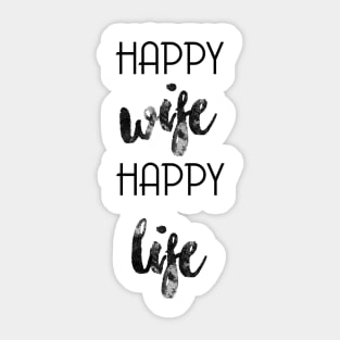 happy wife Sticker